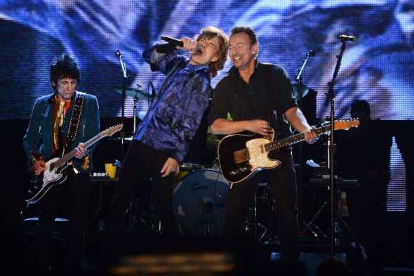 Mick Jagger e Bruce Sprinsteen em show no Rock in Rio Lisboa