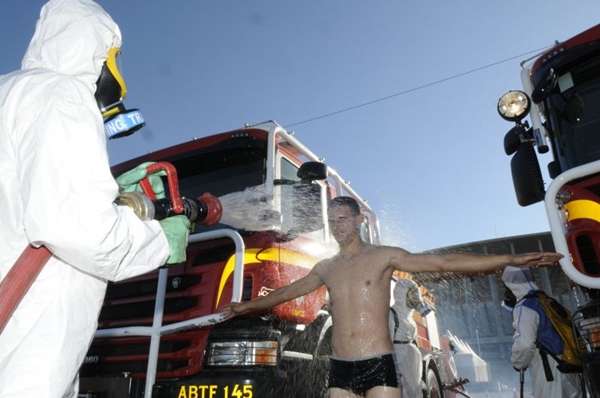 Exercito Brasileiro, Bombeiros Militares - CBMDF realizam simulações de conflito, acidentes e prontidão durante a Copa do Mundo de Futebol, em torno da Arena Mané Garrincha