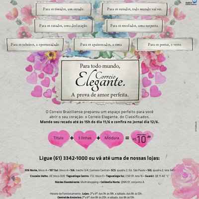 No Dia dos Namorados, declare seu amor pelo Correio Elegante