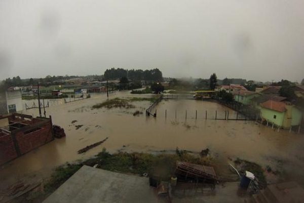 Corupá é uma das cidades afetadas pelas fortes chuvas no estado