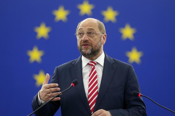 Schulz foi presidente da Eurocâmara durante a legislatura anterior por dois anos e meio