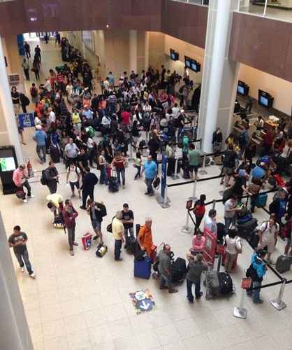 Saguão do Aeroporto Santos Dumont