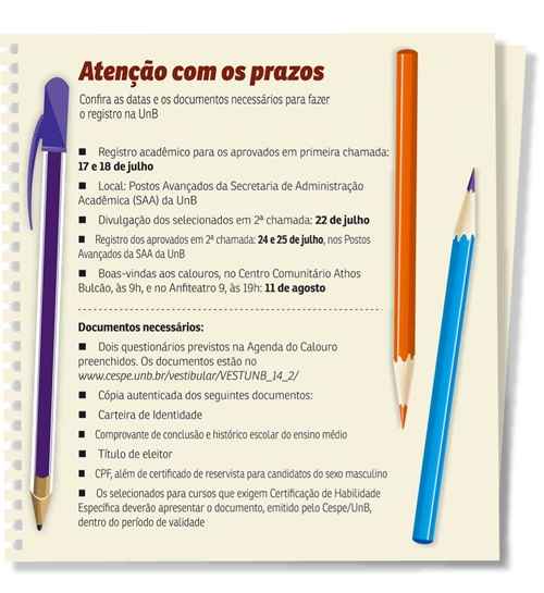 Aprovados no vestibular da Universidade de Brasília que ainda não concluíram o ensino médio buscam na Justiça autorização a fim de garantirem o registro. Conselho de Educação do DF é contrário à aceleração escolar