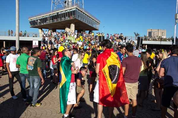 Pelo menos 20 mil pessoas passaram pela Torre de TV nos dias de jogo na cidade