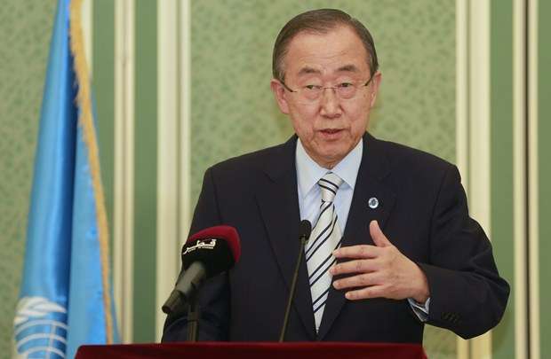 Neste domingo, Ban Ki-moon condenou como uma 