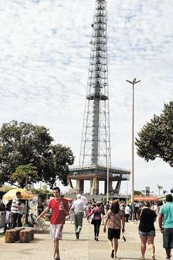 Torre de TV: um dos pontos de maior concentração de visitantes na Copa