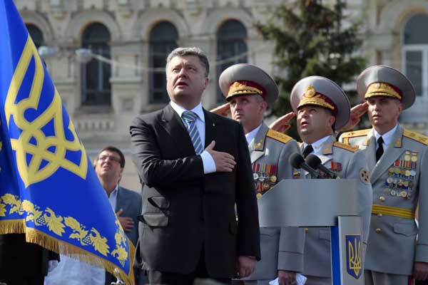 'A guerra chegou até nós por cima do horizonte, de onde nunca esperávamos' disse o presidente, em referência a Rússia