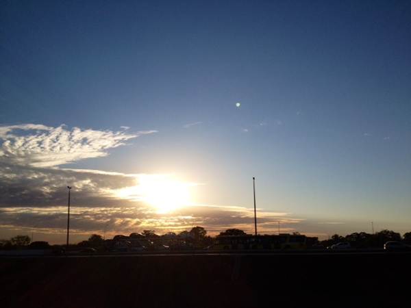 A temperatura mínima registrada na madrugada foi de 17°C