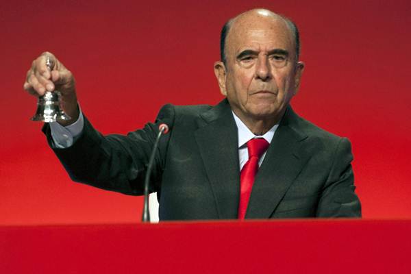 Emilio Botín era casado e pai de seis filhos