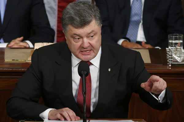 Petro Poroshenko fez o discurso ante o Congresso amaericano