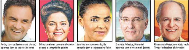 Candidatos abusam na edição de imagens e ficam com 