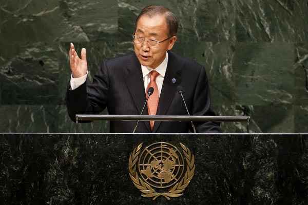 Ban Ki-moon: de bombas improvisadas a decapitações, de fomes forçadas de civis a ataques, os direitos humanos estão sob ataque