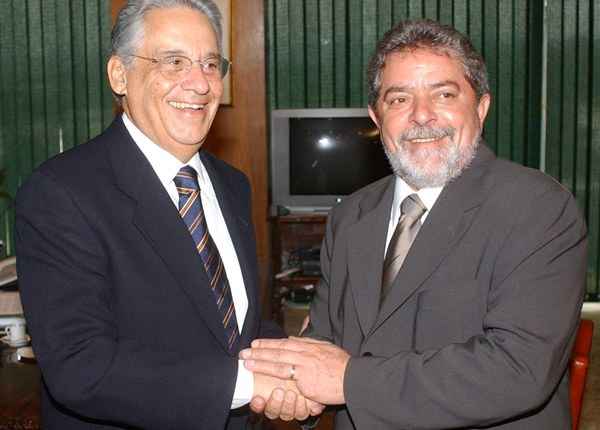 FHC e Lula, em 2002: PT e PSDB se alternam entre governo e oposição