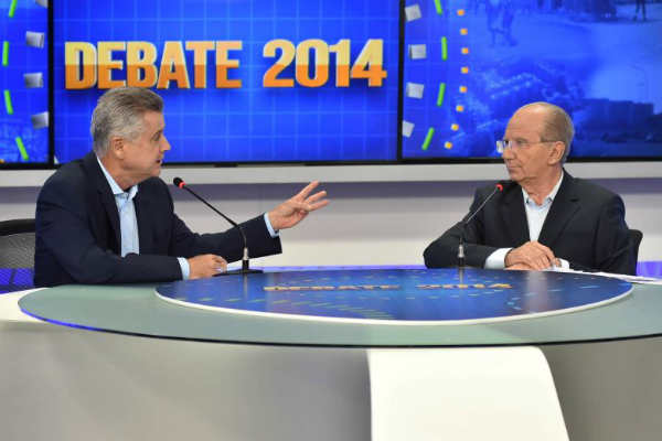 O debate teve momentos de tensão entre os dois candidatos