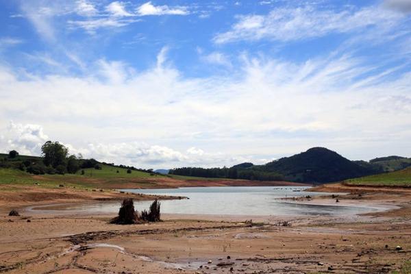 Reservatório no município de Bragança Paulista (SP) que faz parte do Sistema Cantareira