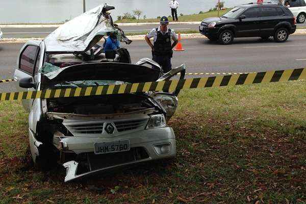 Andreia Matos saía da academia quando bateu o carro próximo à Ponte das Garças