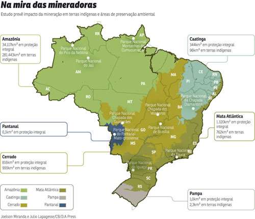 Especialistas temem algumas propostas, como a que permite a mineração em até 10% da área de unidades de proteção integral, levem a uma degradação irreversível. Estudo será publicado hoje