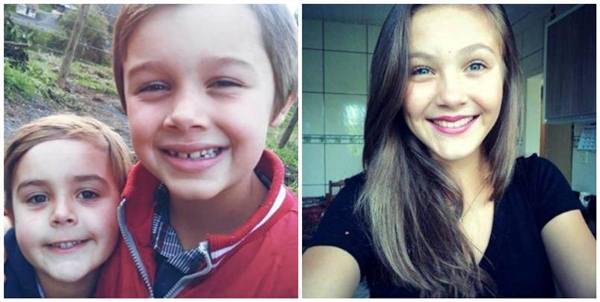 Igor Medeiros, 4 anos, Vinícius, 6, e Schaiani, 14; os três eram os únicos filhos do casal