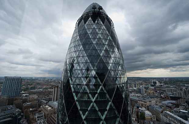 The Gherkin possui 180 metros de altura em 41 andares de escritórios