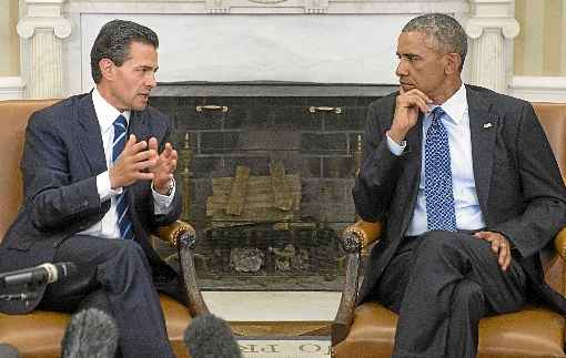 Enrique Peña Nieto, presidente do México e Barack Obama, presidente dos Estados Unidos