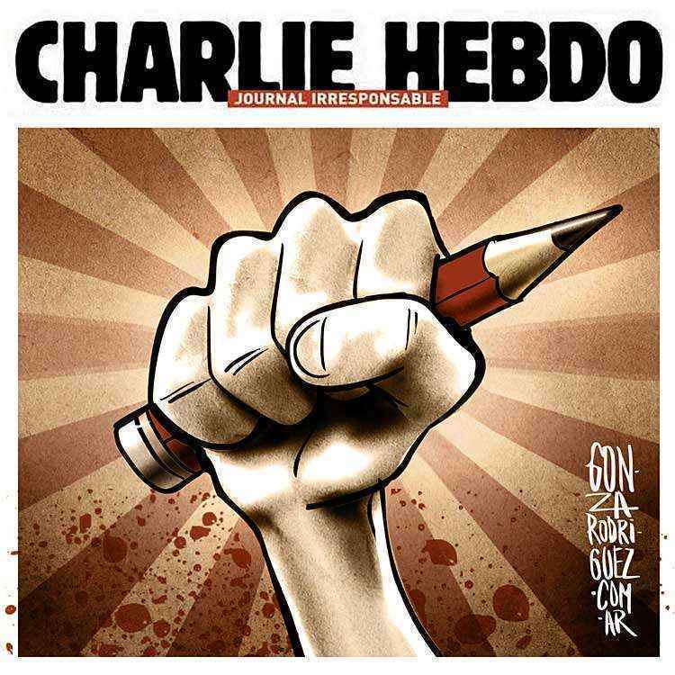 Gonza Rodriguez, um dos maiores traços sul-americanos da atualidade, lamenta profundamente os ataques à Charlie Hebdo