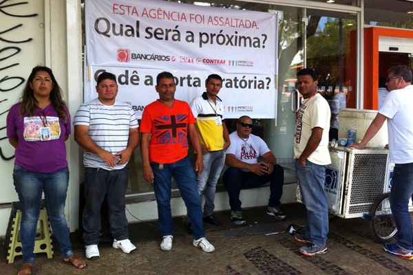 Sindicato protesta por condições de segurança