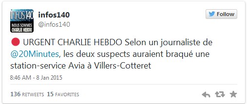 A polícia francesa e o Ministério do Interior fizeram uso constante das redes para atualizar as informações sobre os ataques