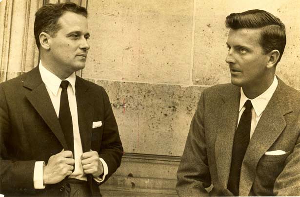 Alceu ao lado de seu amigo Hubert de Givenchy, estilista francês que foi o ícone da moda mundial nos anos 1950 e 1960