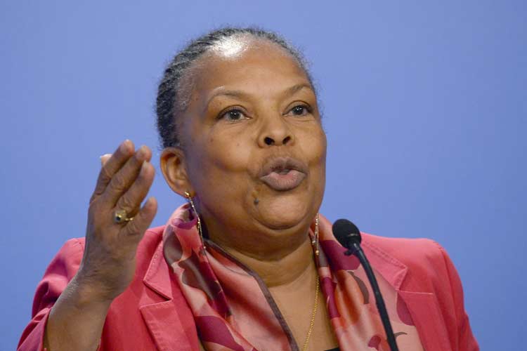 Ministra francesa da Justiça, Christiane Taubira