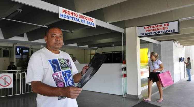 Wagner levou o pai ao Hospital de Base e conseguiu ser atendido: sorte