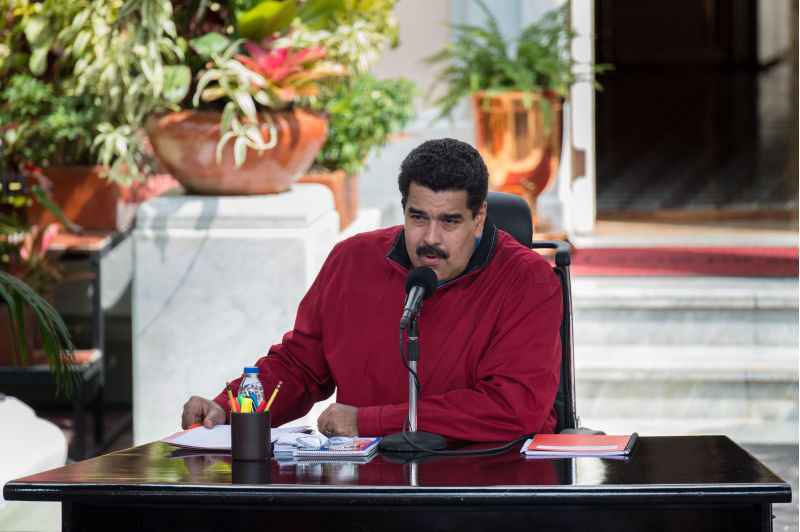 Presidente Nicolás Maduro em pronunciamento na televisão venezuelana