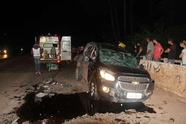 Carro após acidente