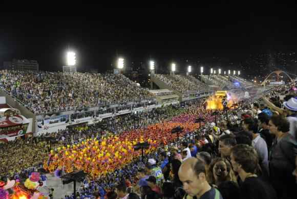 Escolas de samba do Grupo Especial se apresentam no Sambódromo da Marquês de Sapucaí, no Rio. Carnaval de 2014