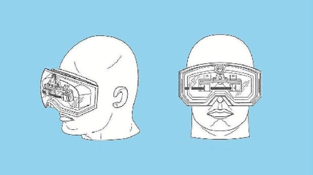 O design coloca o telefone diretamente em frente aos olhos do usuário