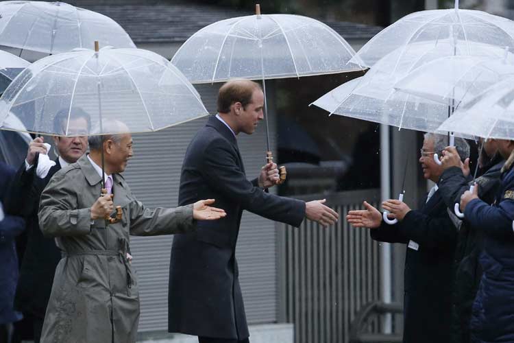 Na sexta-feira, o príncipe se reunirá com o imperador japonês Akihito e com a imperatriz Michiko no Palácio Imperial