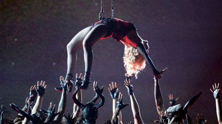 Madonna durante show no Grammy 2015