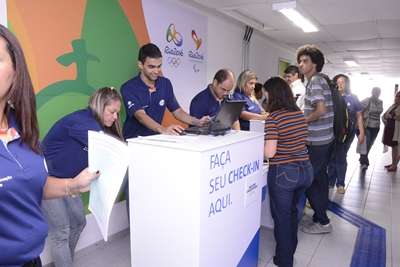 Centro de formação de Voluntários - recepção - Campus Tom Jobim - RJ