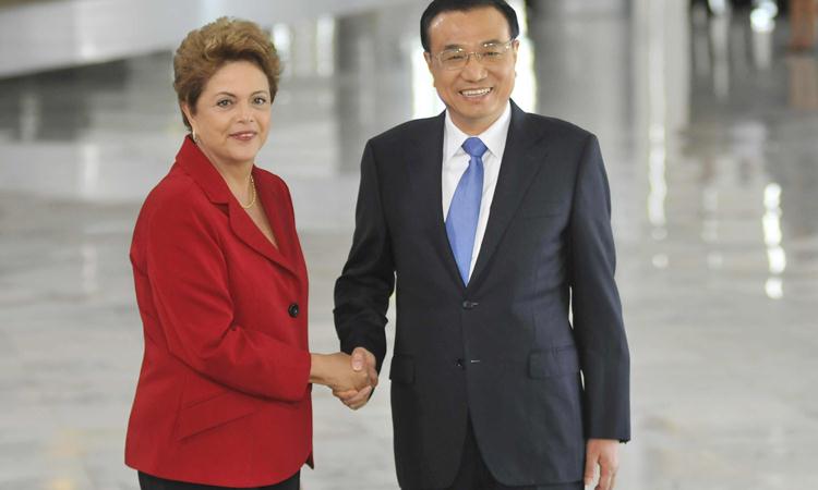 A presidente Dilma recebe o primeiro-ministro chinês, Li Keqiang