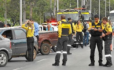 Blitz do Detran no Eixo Monumental: 6.423 multas emitidas nos cinco primeiros meses de 2015