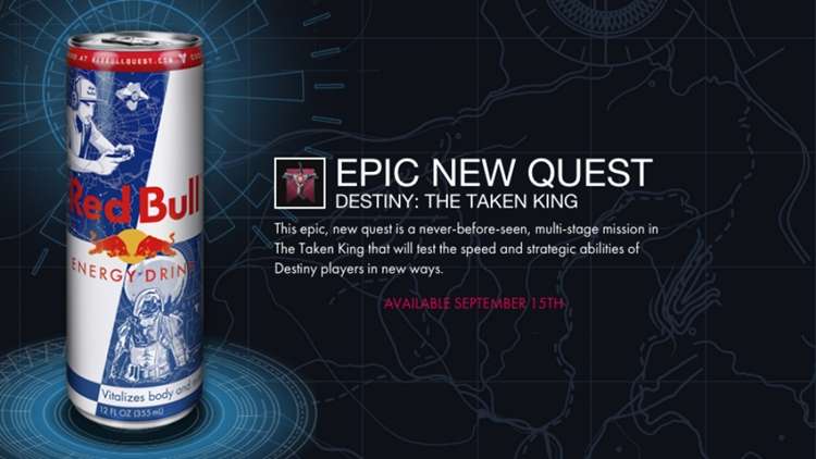 Para acessar quest da próxima expansão The Taken King, é necessário um código presente em edição limitada do energético