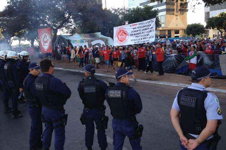 A Polícia Militar está no local