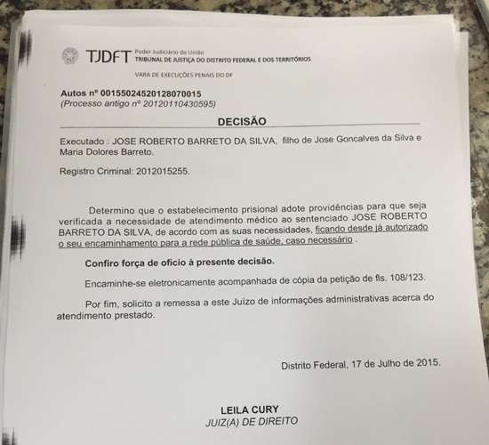 Decisão do Tribunal de Justiça do DF e Territórios (TJDFT)