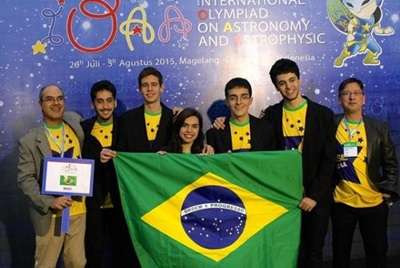 Equipe brasileira que participou da 9ª Olimpíada Internacional de Astronomia e Astrofísica