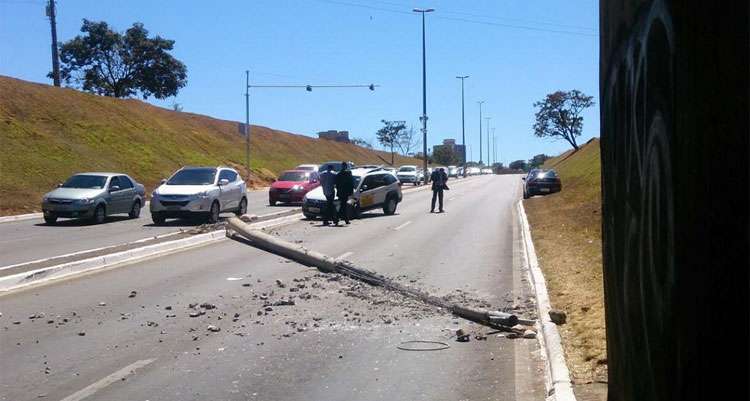 Acidente causou lentidão no local