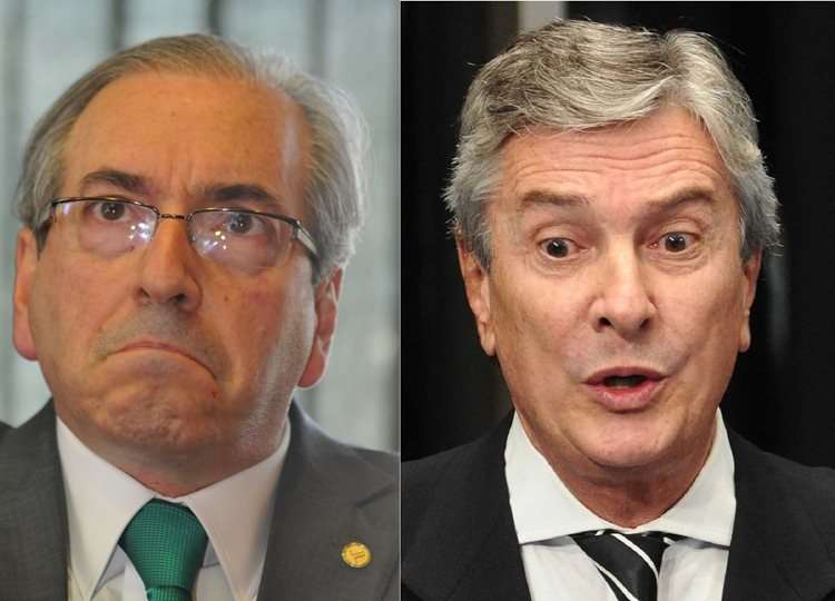 Cunha (a esquerda) e Collor (a direita): agora na lista dos denunciados por corrupção na Lava-Jato