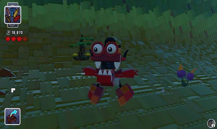 Lego Worlds: Burnard, uma das criaturas fantásticas do game que pode servir de montaria