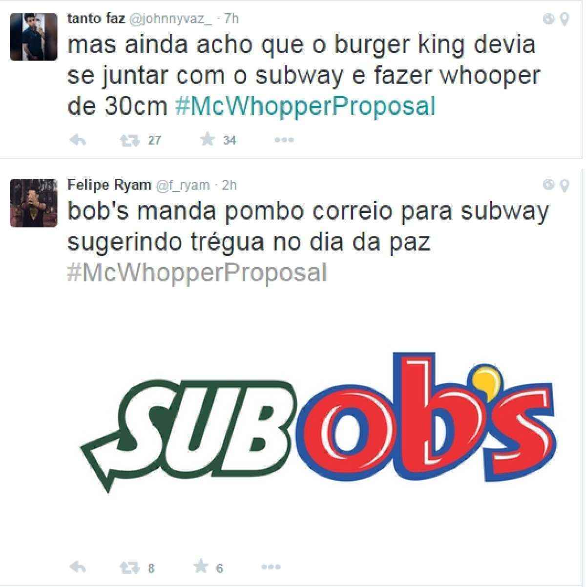 Burger King sugeriu ao McDonald's, publicamente, um sanduíche em comemoração ao Dia Mundial da Paz em setembro, mas teve o pedido rejeitado e criticado