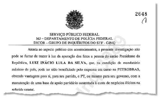 No ofício, está escrito que 