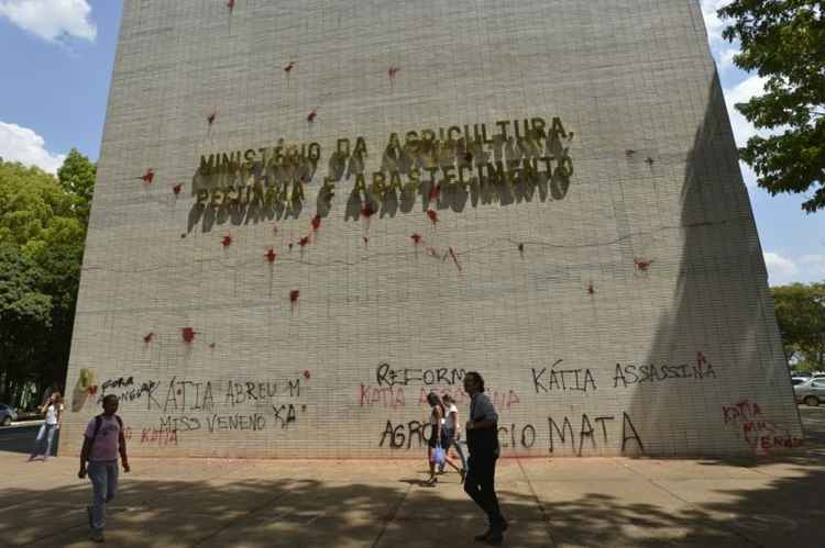 Junto com outros protestos país afora, os sem-terra participam do chamado Dia Nacional de Luta contra as Medidas de Austeridade Fiscal do Governo Federal