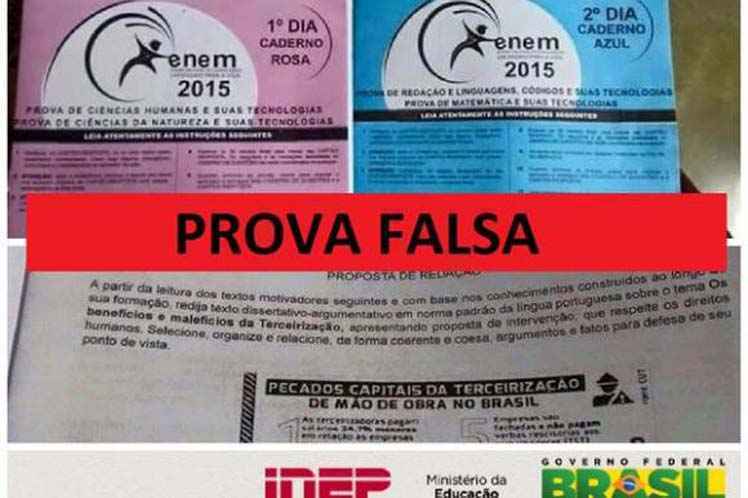 Em 2009, a prova do Enem foi cancelada pelo Ministério da Educação (MEC), após o vazamento confirmado